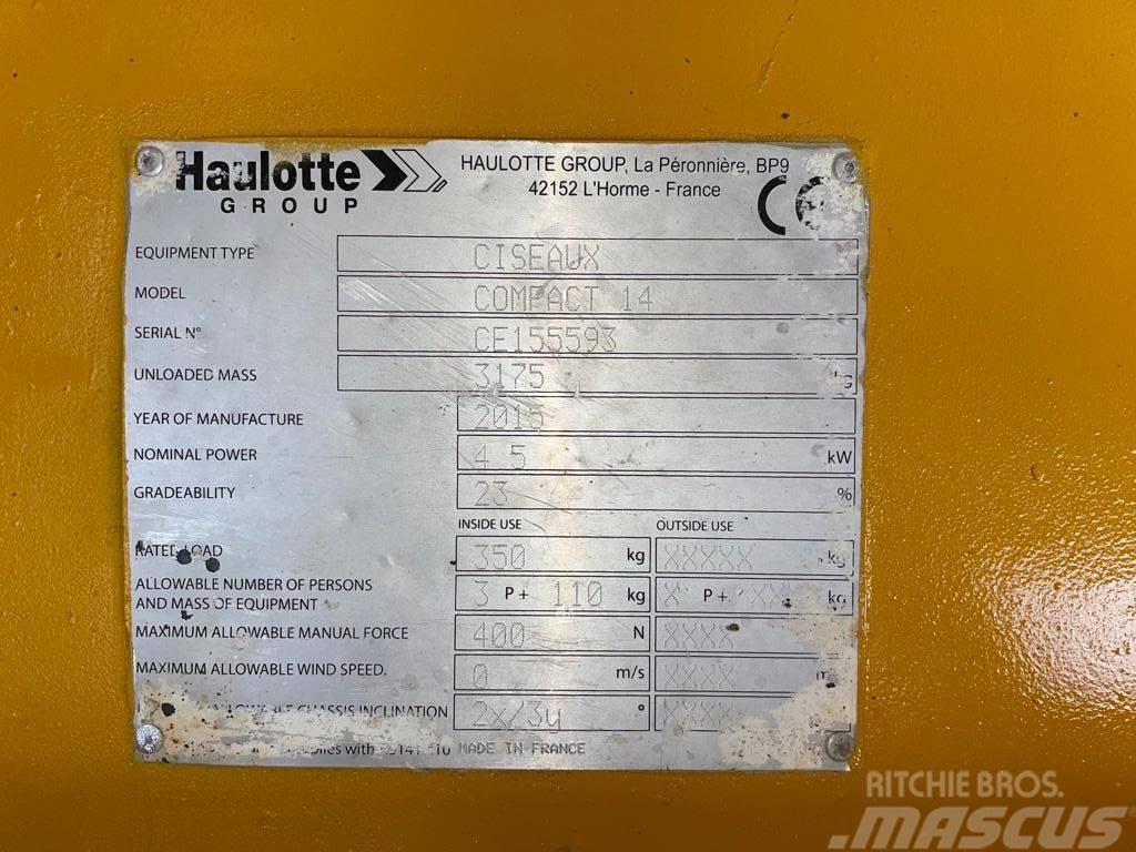 Haulotte Compact 14 Makazaste platforme