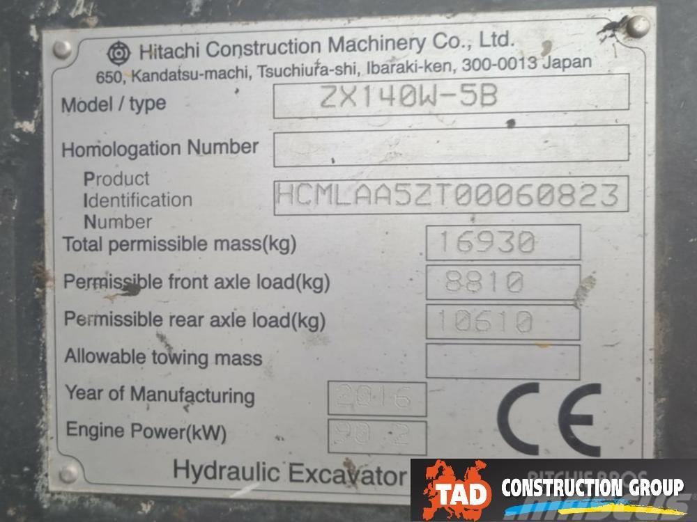 Hitachi ZX 140W-5B Bageri točkaši