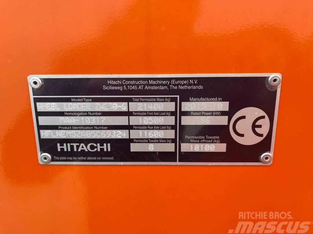 Hitachi ZW 250-6 Utovarivači na točkove