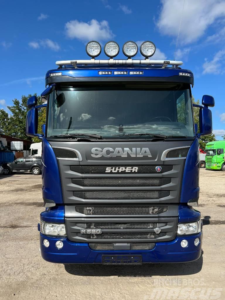 Scania R520CB6X2HSA EURO 6,RETARDER, 9T front axel Rol kiper kamioni sa kukom za podizanje tereta