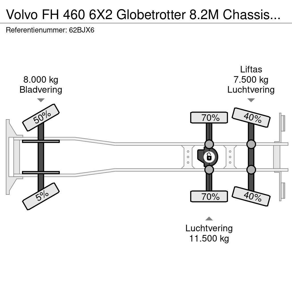 Volvo FH 460 6X2 Globetrotter 8.2M Chassis Xenon NL Truc Kamioni-šasije