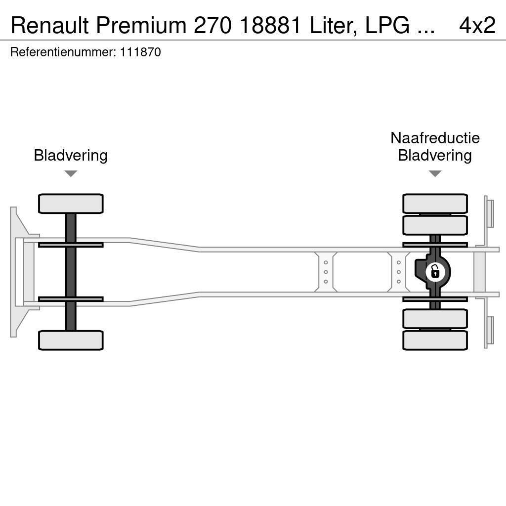 Renault Premium 270 18881 Liter, LPG GPL, Gas tank, Steel Kamioni cisterne