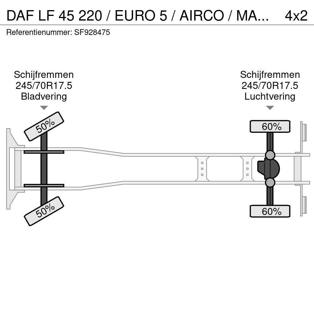 DAF LF 45 220 / EURO 5 / AIRCO / MANUEL / DHOLLANDIA 2 Kamioni sa ciradom