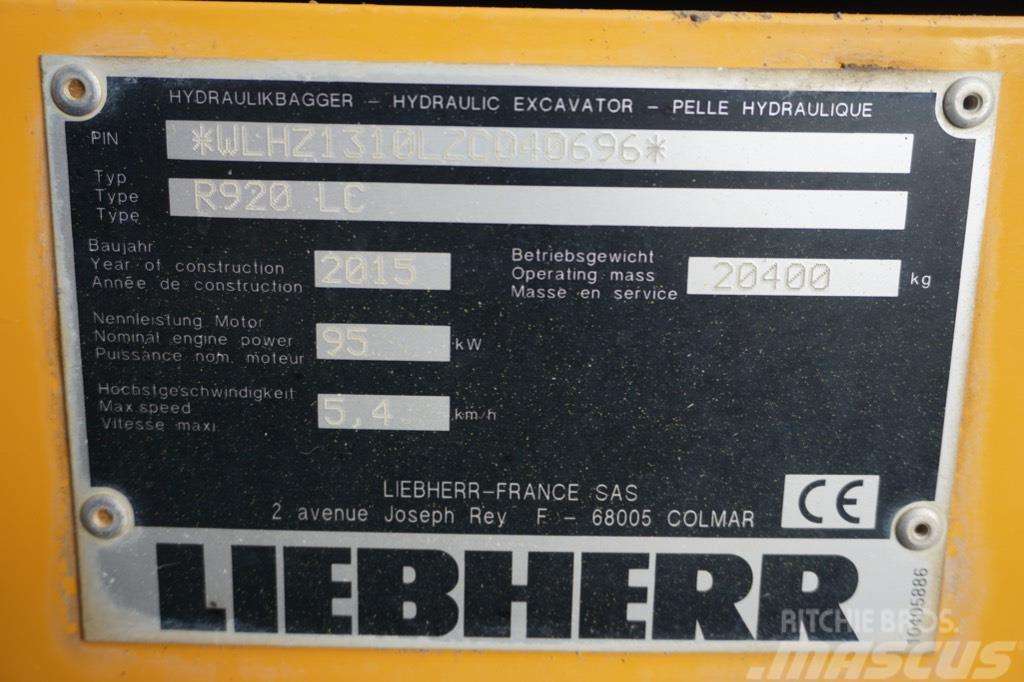 Liebherr R 920 LC Bageri guseničari