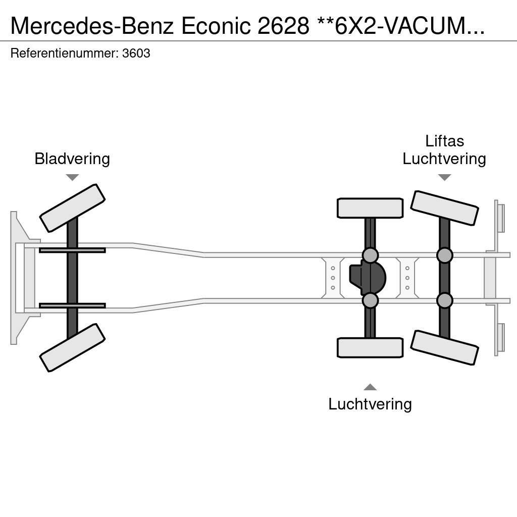 Mercedes-Benz Econic 2628 **6X2-VACUMTRUCK-HYDROCUREUR** Kombi vozila/ vakum kamioni