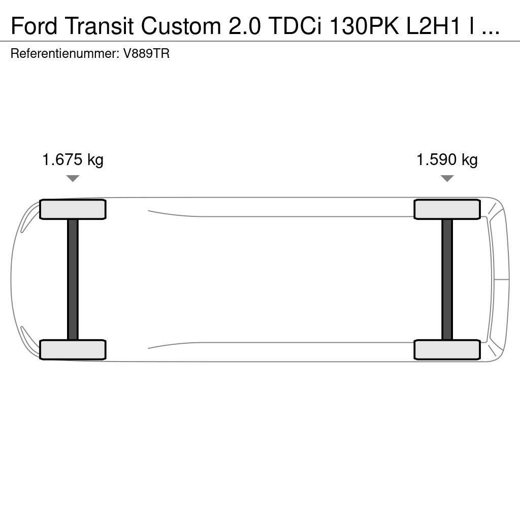 Ford Transit Custom 2.0 TDCi 130PK L2H1 l Airco l Navi Sanduk kombiji