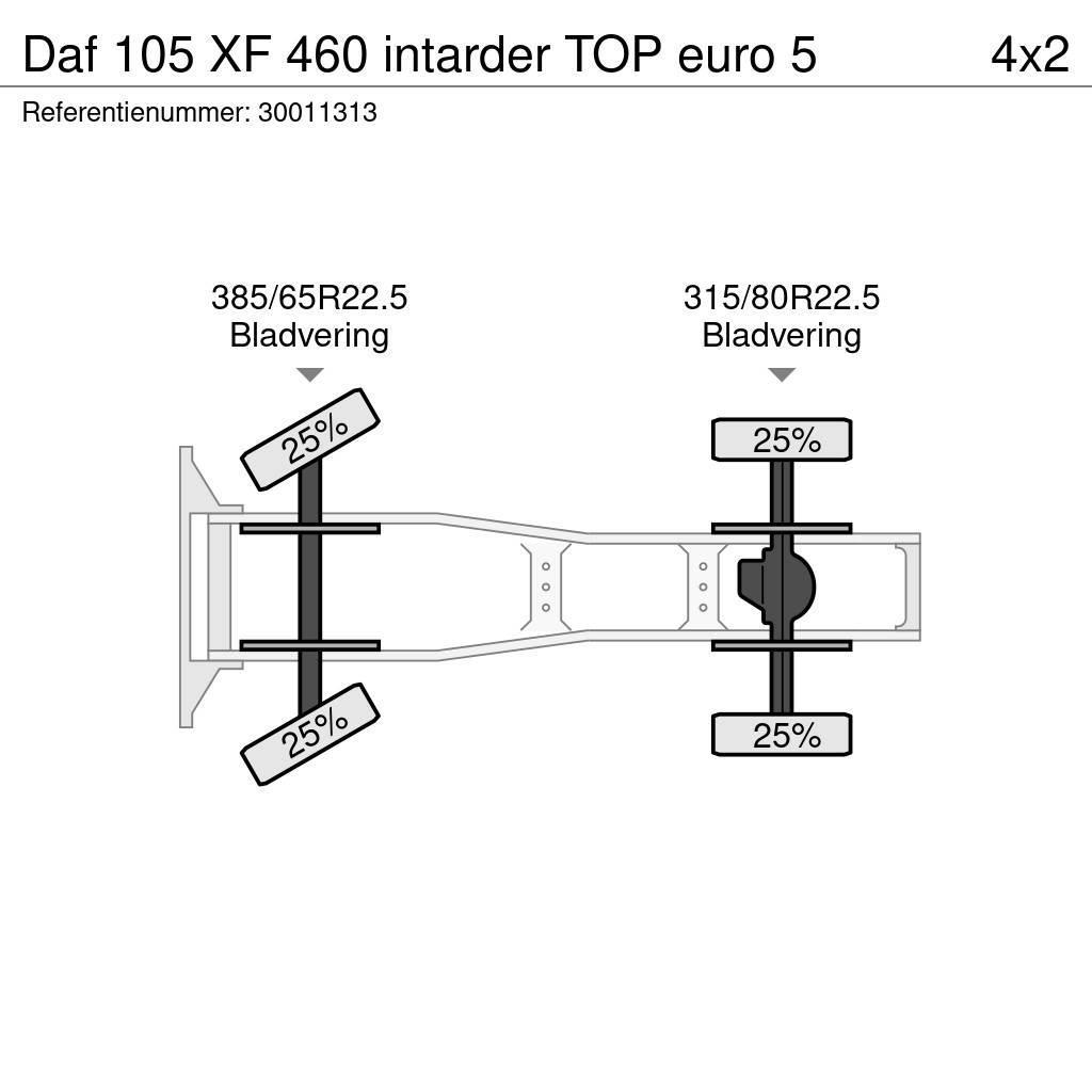 DAF 105 XF 460 intarder TOP euro 5 Tegljači