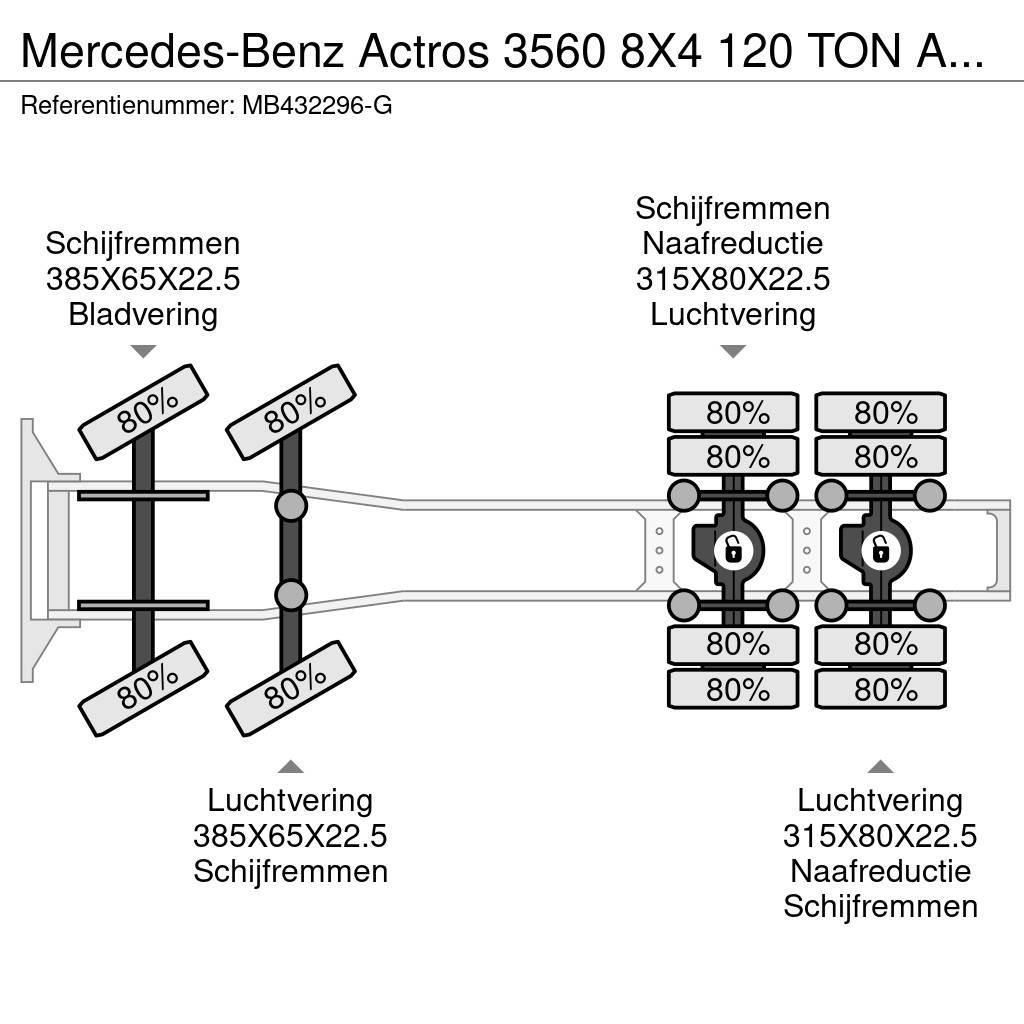 Mercedes-Benz Actros 3560 8X4 120 TON AN RETARDER Tegljači