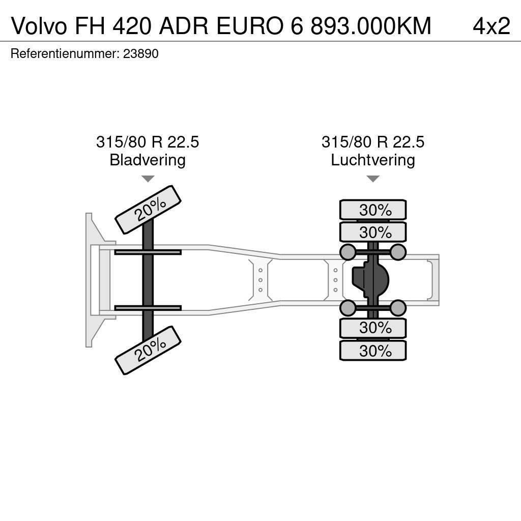 Volvo FH 420 ADR EURO 6 893.000KM Tegljači