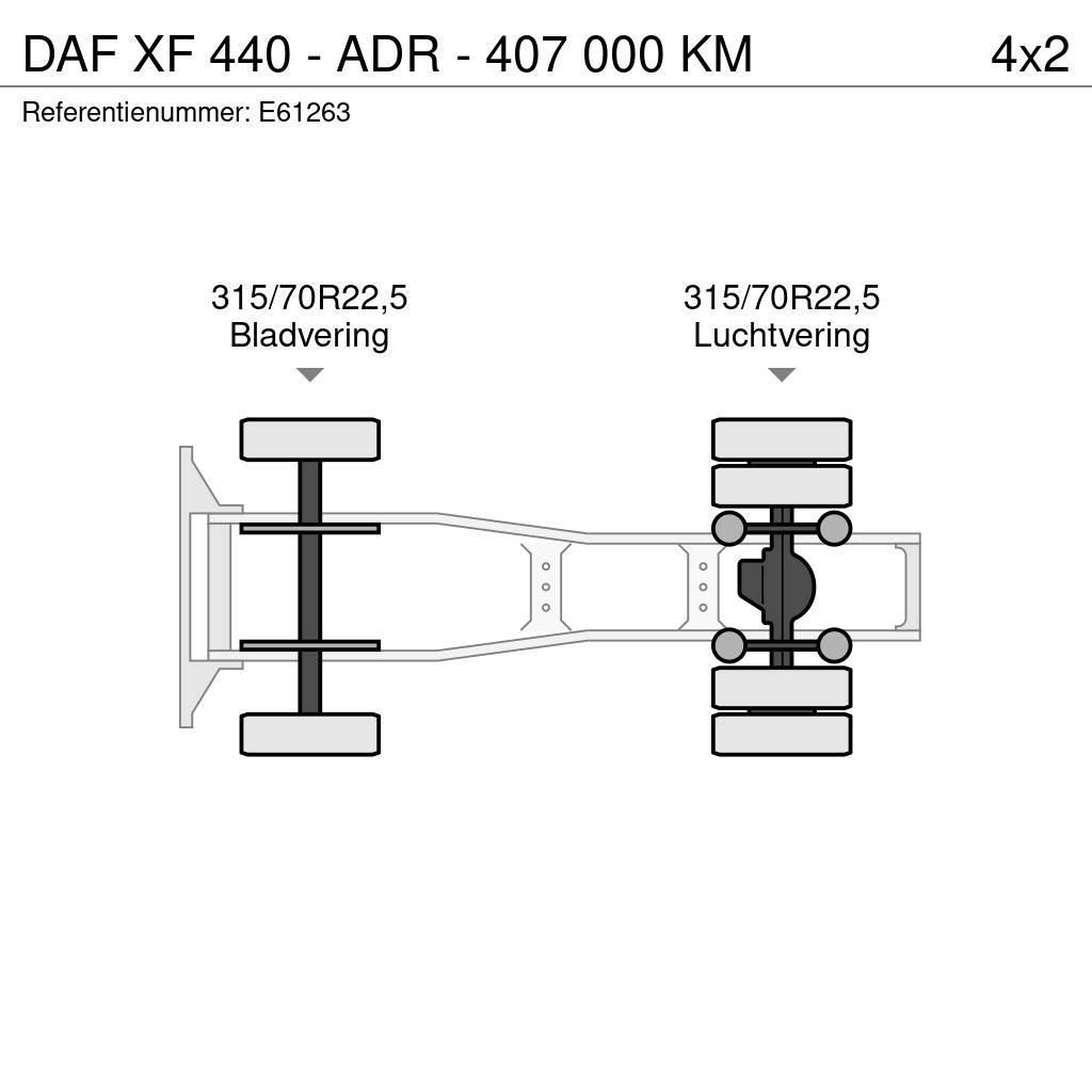 DAF XF 440 - ADR - 407 000 KM Tegljači