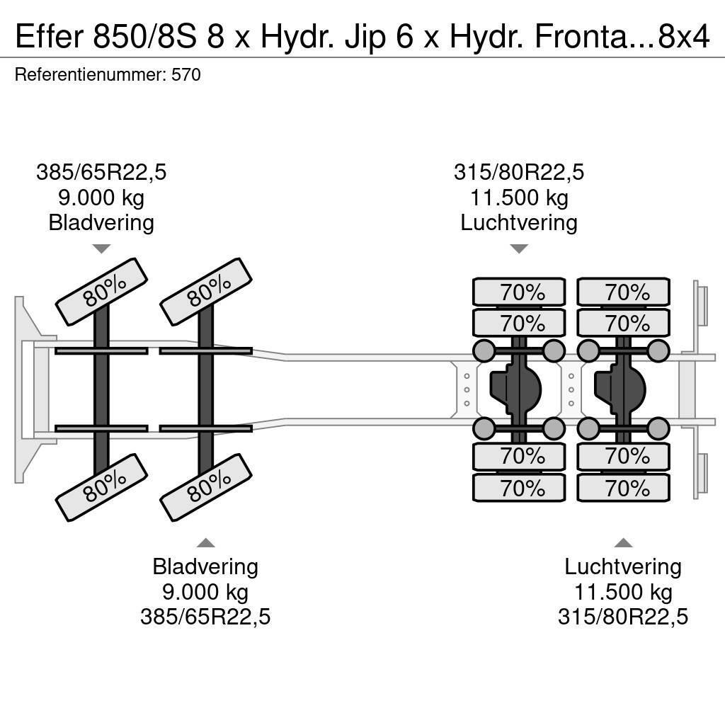 Effer 850/8S 8 x Hydr. Jip 6 x Hydr. Frontabstutzung Vol Polovne dizalice za sve terene