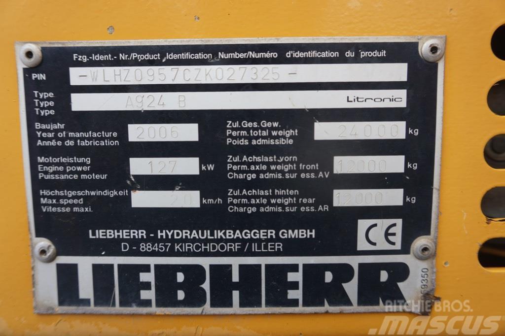 Liebherr A 924 B Litronic Bageri za prenos primarnih/sekundarnih sirovina