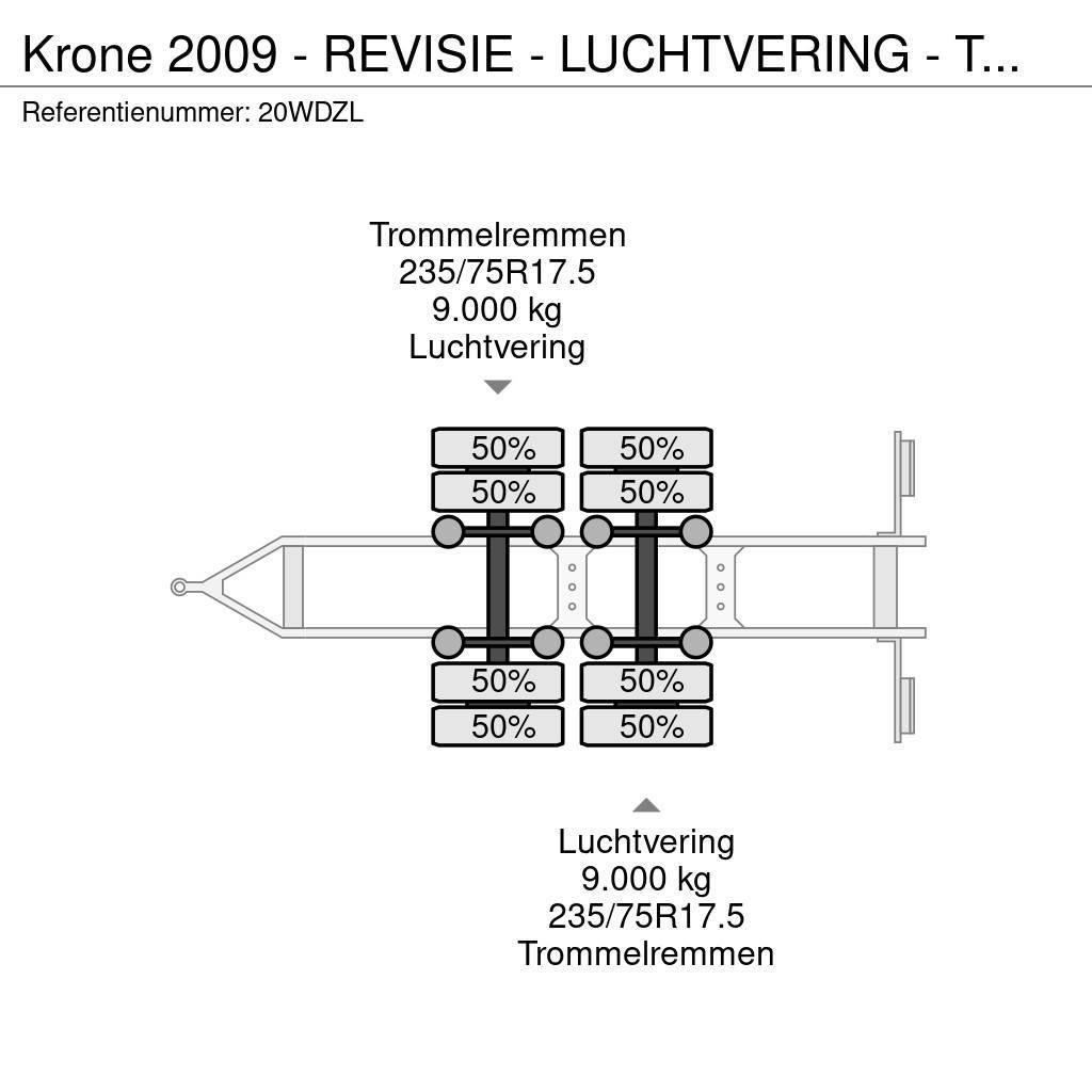 Krone 2009 - REVISIE - LUCHTVERING - TROMMELREM Autotransporter prikolice