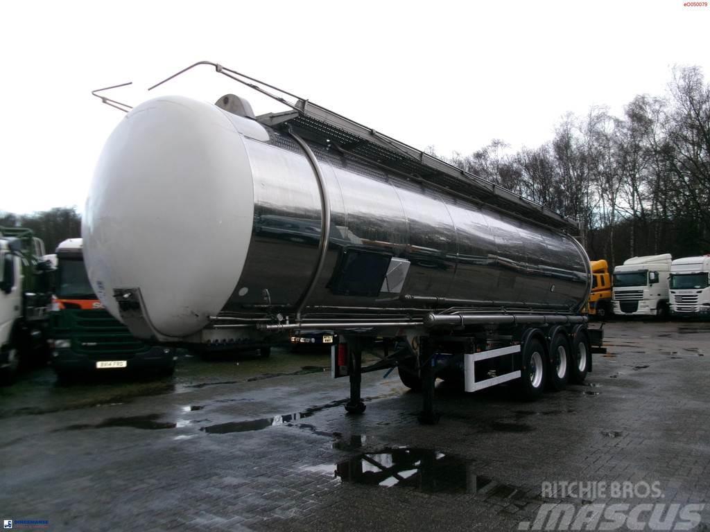 Indox Chemical tank inox L4BH 33.5 m3 / 1 comp Poluprikolice cisterne