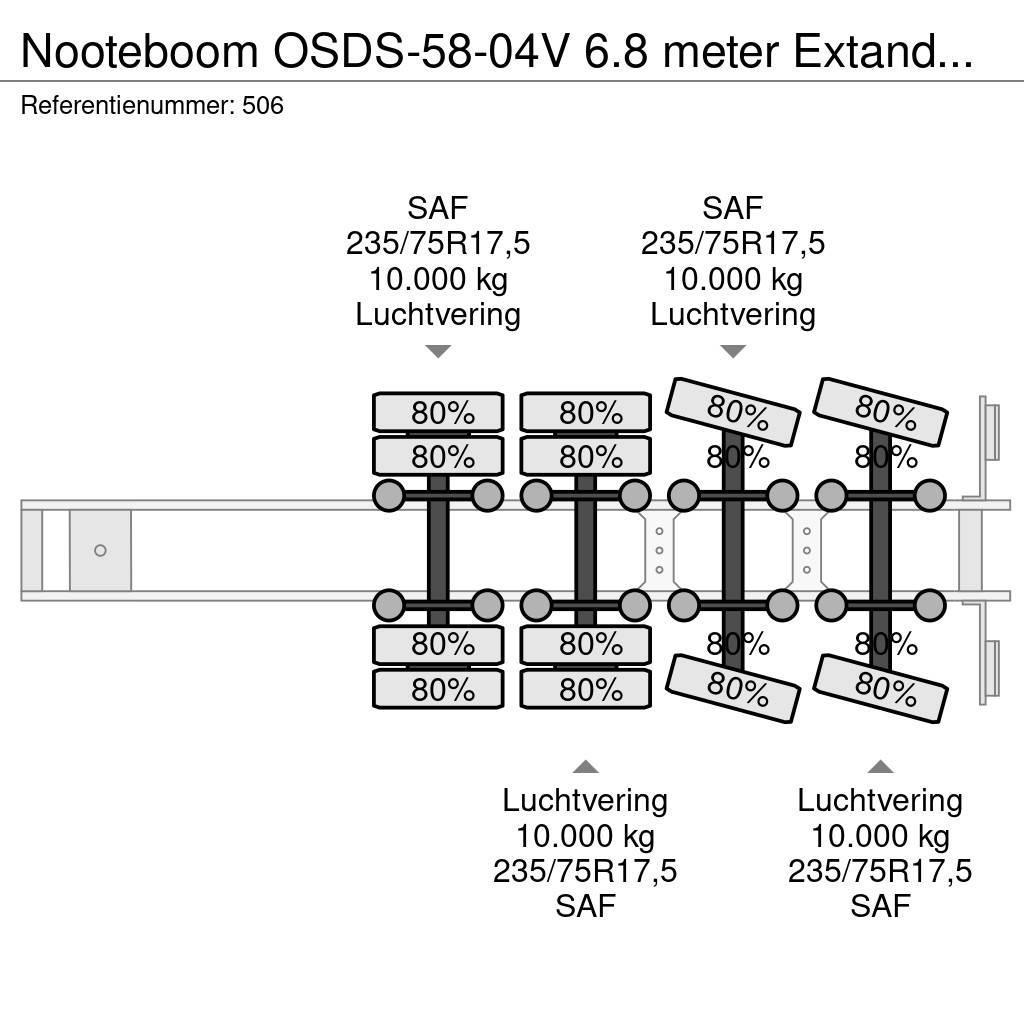 Nooteboom OSDS-58-04V 6.8 meter Extandable! Poluprikolice labudice