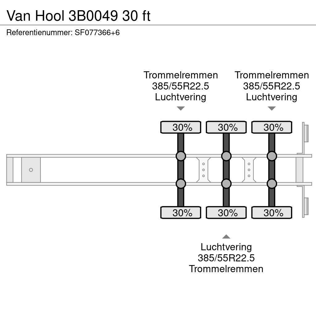 Van Hool 3B0049 30 ft Kontejnerske poluprikolice