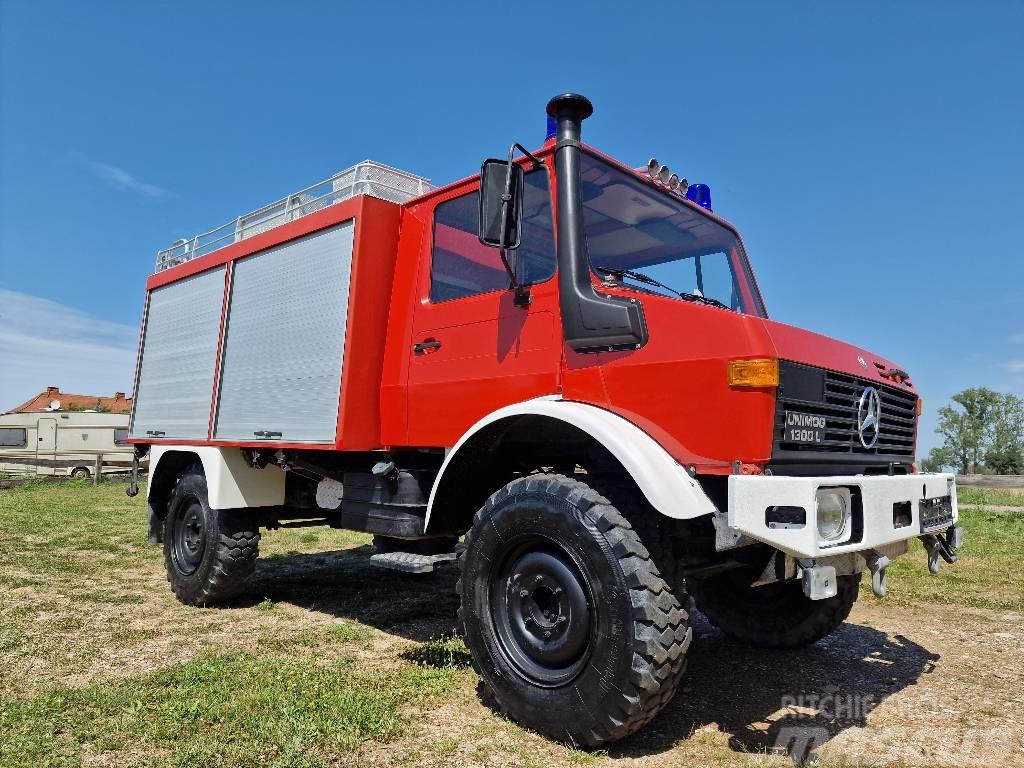 Mercedes-Benz Unimog U1300L Turbo Feuerwehr Šleperi za vozila