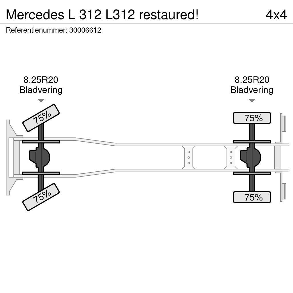 Mercedes-Benz L 312 L312 restaured! Kamioni-šasije