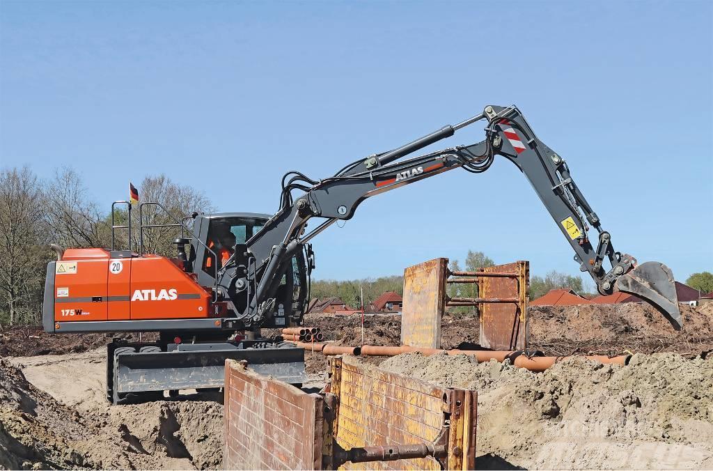 Atlas 175 W Koparka kołowa wheeled excavator Bageri točkaši