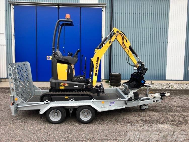 New Holland Kanondeal E14D + Ifor Williams GH94 Mini bageri < 7t