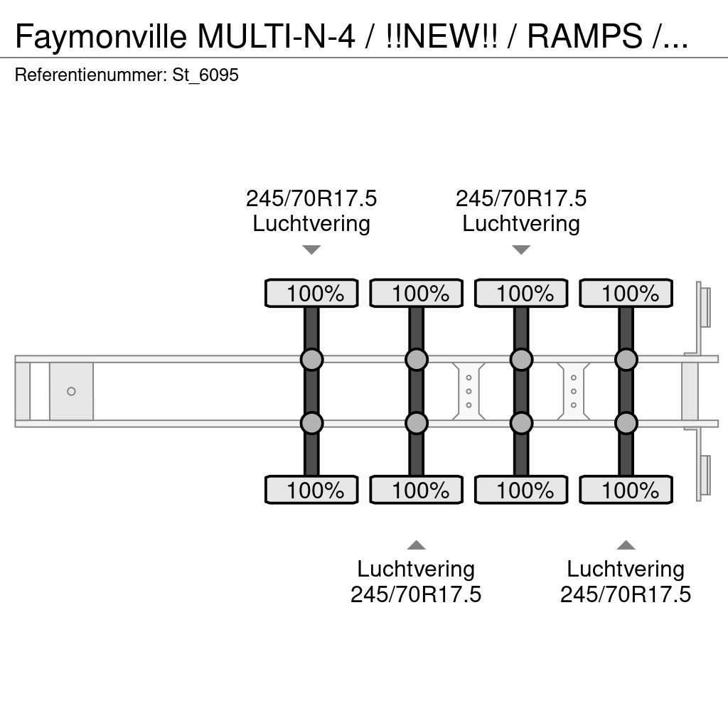 Faymonville MULTI-N-4 / !!NEW!! / RAMPS / WHEELWELLS/ EXTENDAB Poluprikolice labudice