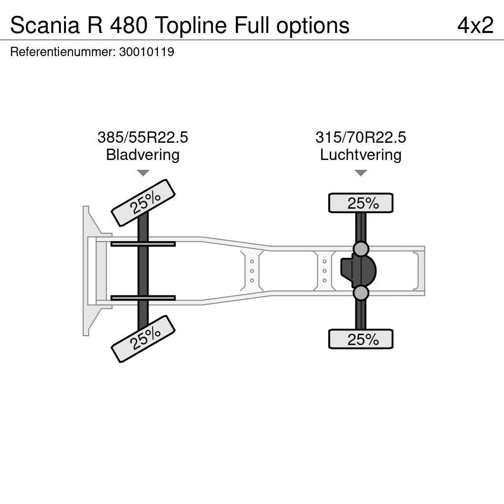 Scania R 480 Topline Full options Tegljači