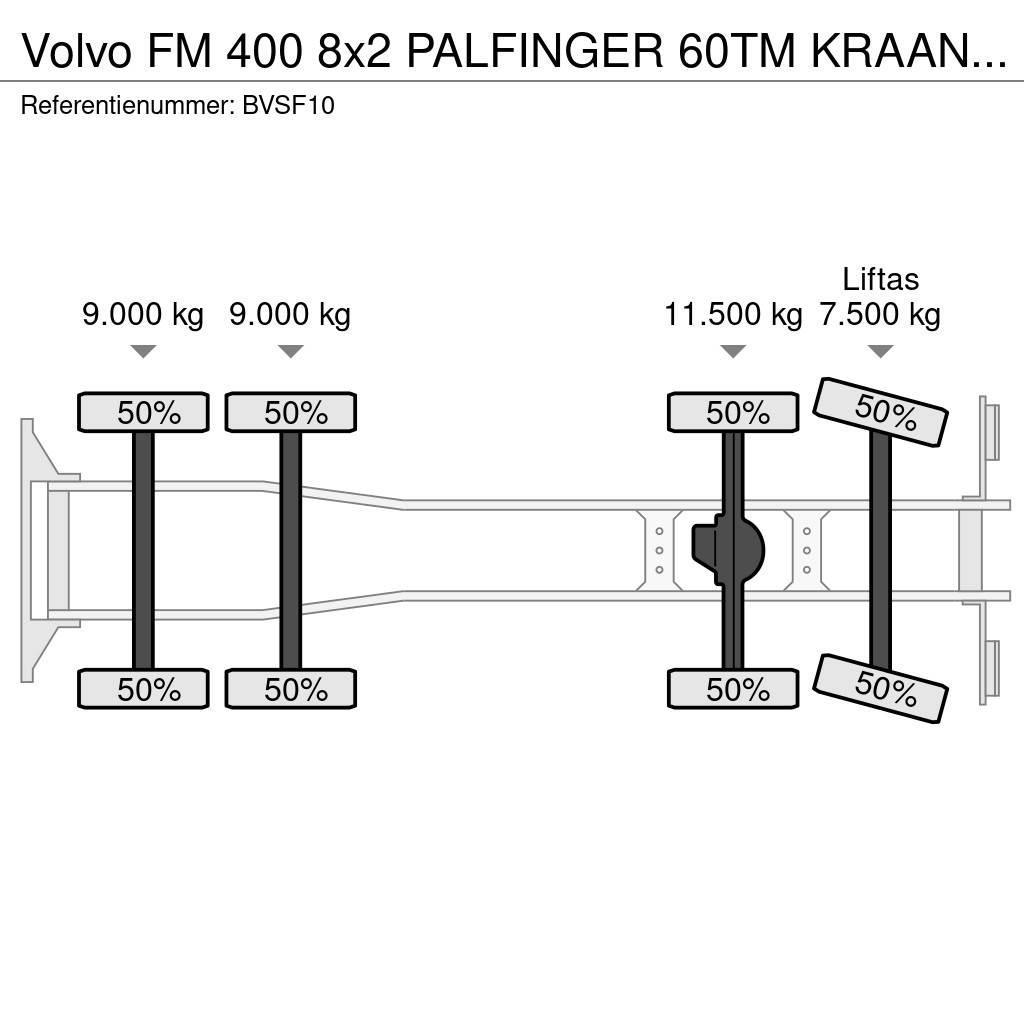 Volvo FM 400 8x2 PALFINGER 60TM KRAAN/KRAN!!EURO5!! Polovne dizalice za sve terene