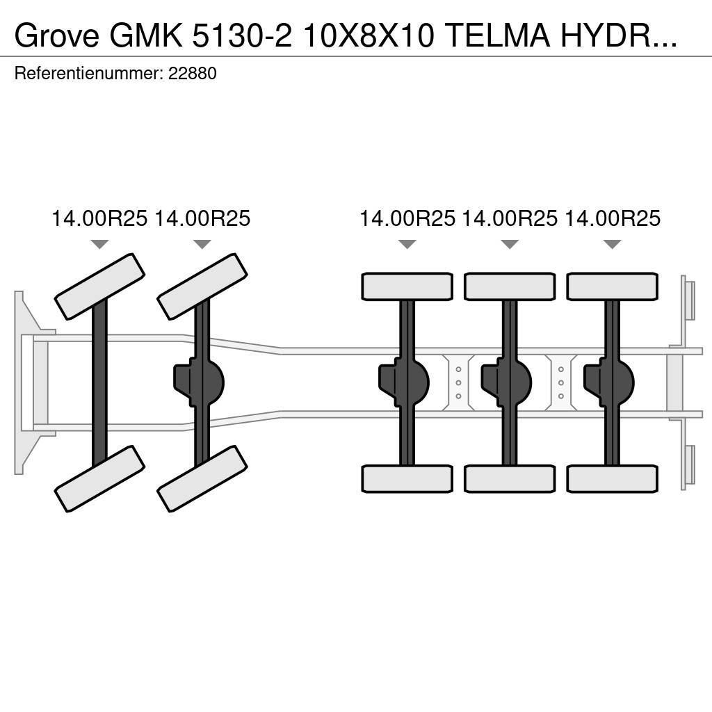 Grove GMK 5130-2 10X8X10 TELMA HYDRAULIC JIB Polovne dizalice za sve terene
