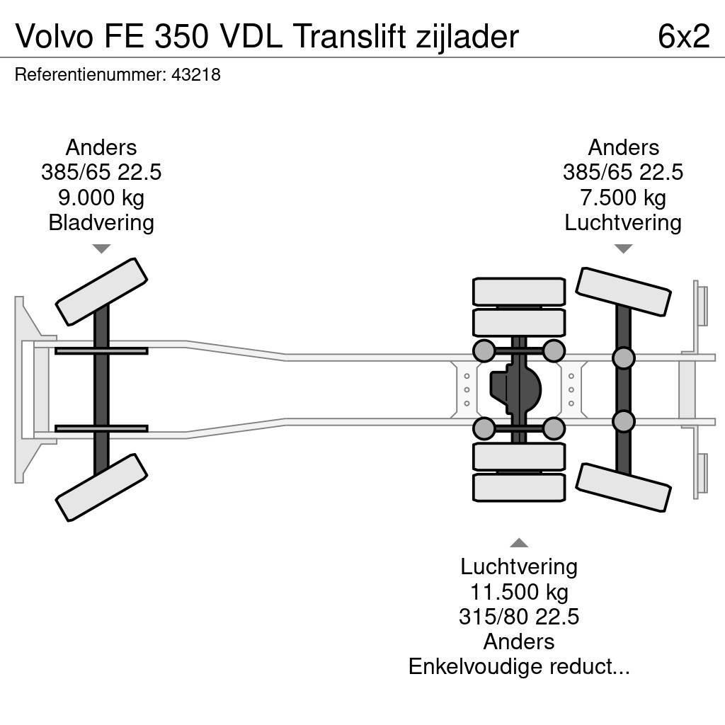 Volvo FE 350 VDL Translift zijlader Kamioni za otpad