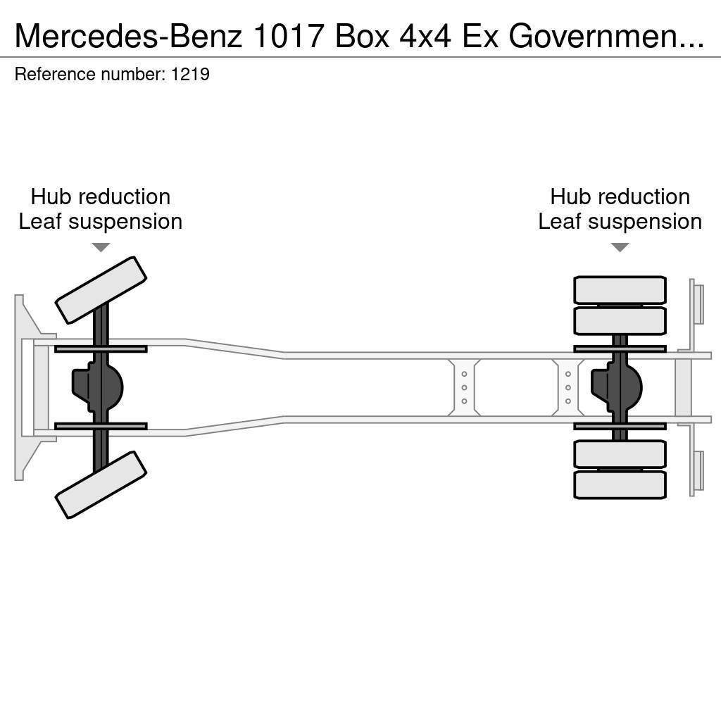 Mercedes-Benz 1017 Box 4x4 Ex Government only 40.000km Like New Kamioni sa otvorenim sandukom