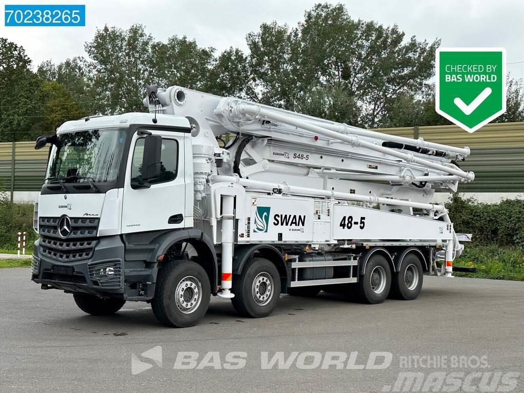 Mercedes-Benz Arocs 8X4 SWAN S48-5 Pump Retarder Euro 6 Kamionske beton pumpe