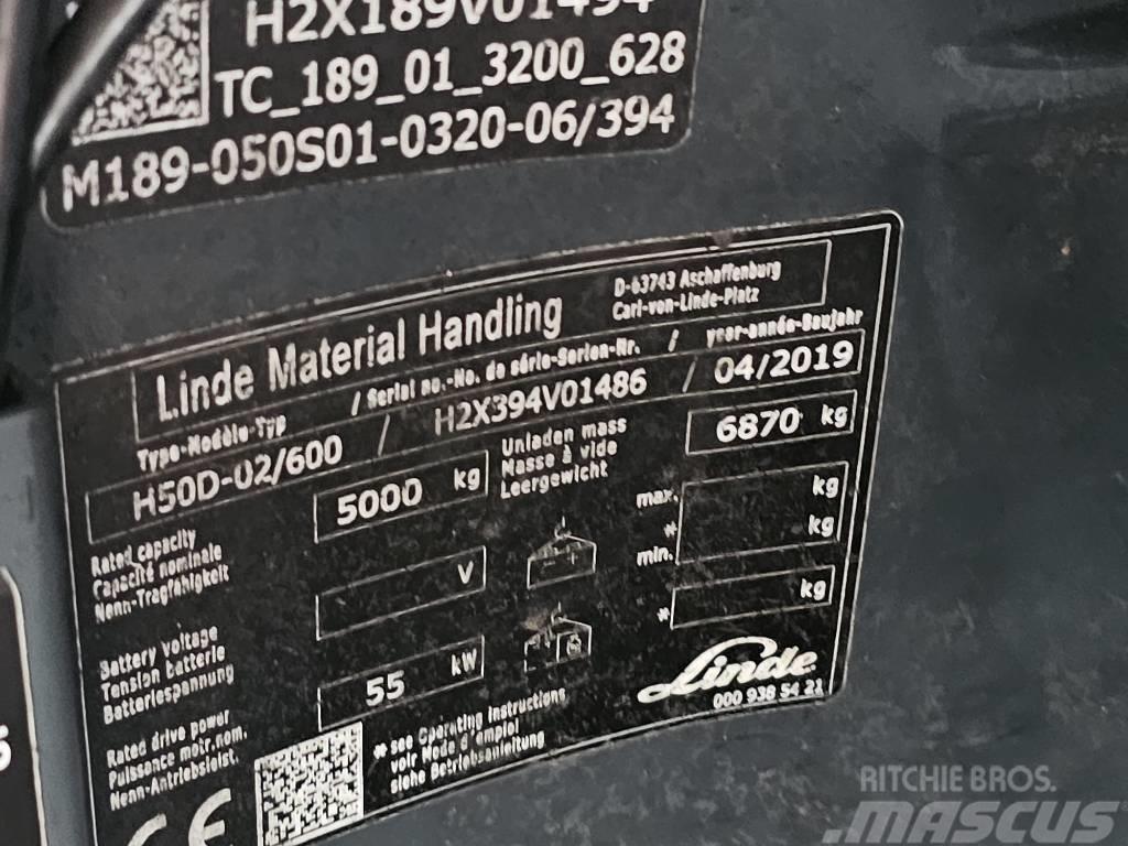 Linde H50D-02/600 Dizelski viljuškari