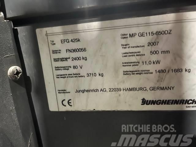 Jungheinrich EFG 425 K Električni viljuškari