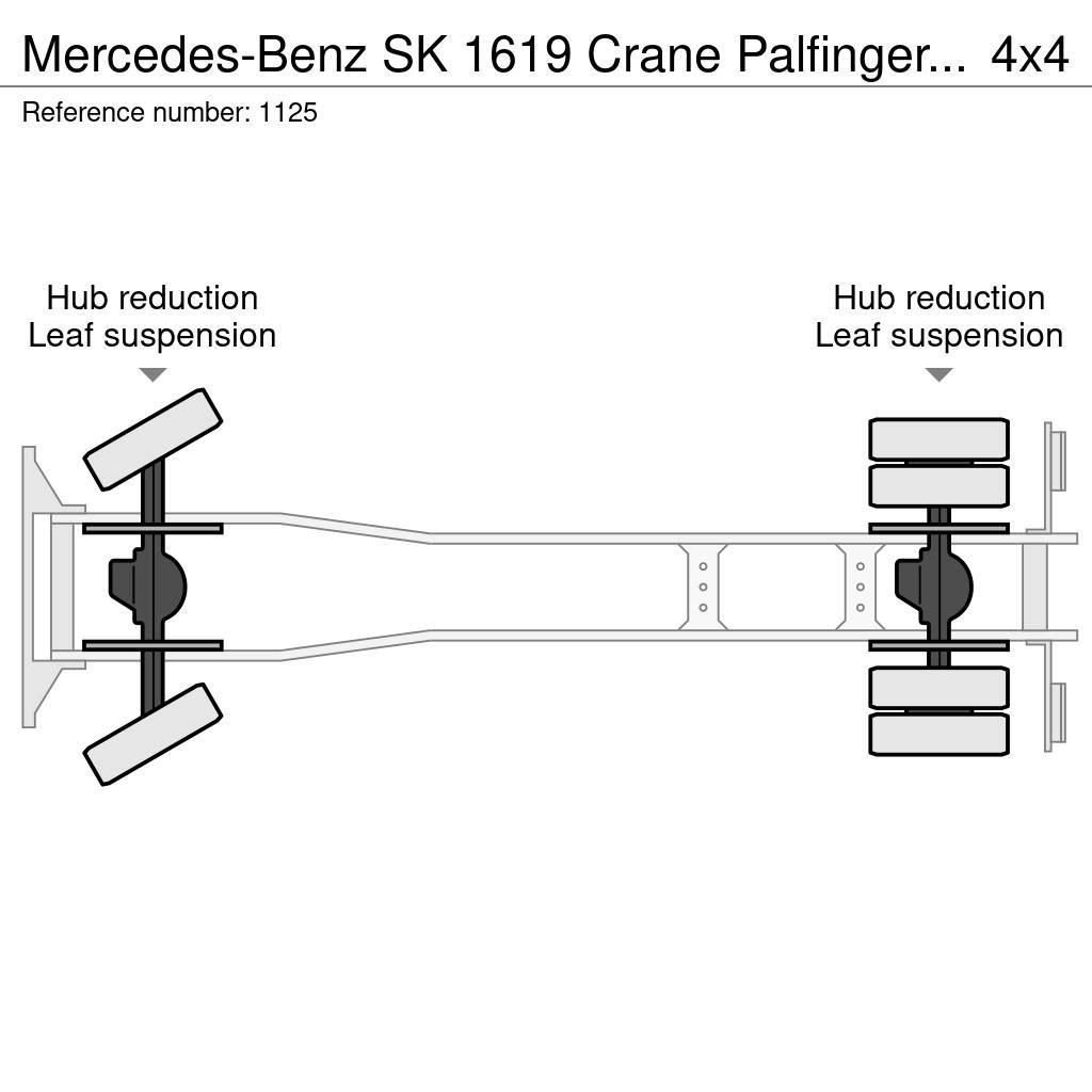 Mercedes-Benz SK 1619 Crane Palfinger PK17000LA Winch 4x4 V6 Big Polovne dizalice za sve terene