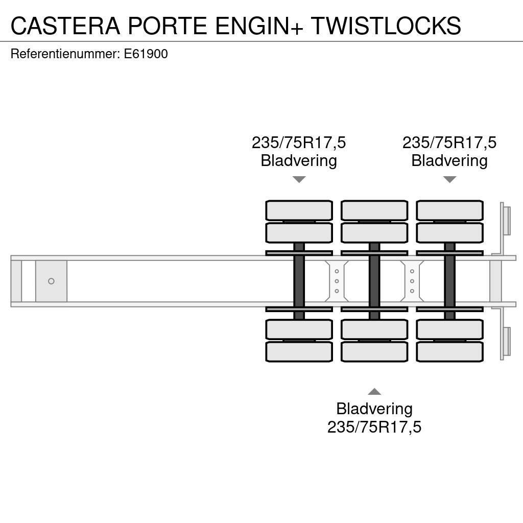 Castera PORTE ENGIN+ TWISTLOCKS Poluprikolice labudice