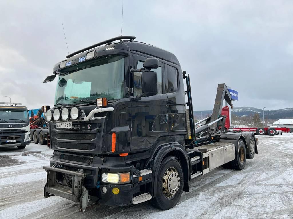 Scania R500 V8 JOAB Rol kiper kamioni sa kukom za podizanje tereta