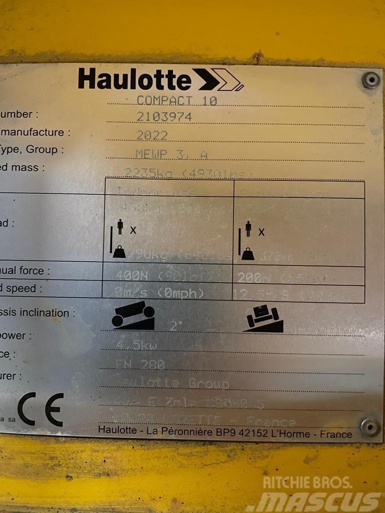 Haulotte Compact 10 Makazaste platforme