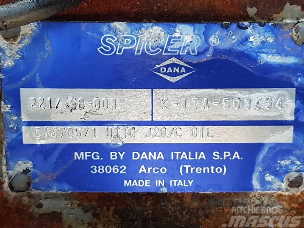 Manitou 160ATJ-Spicer Dana 221/58-003-Axle/Achse/As Osovine