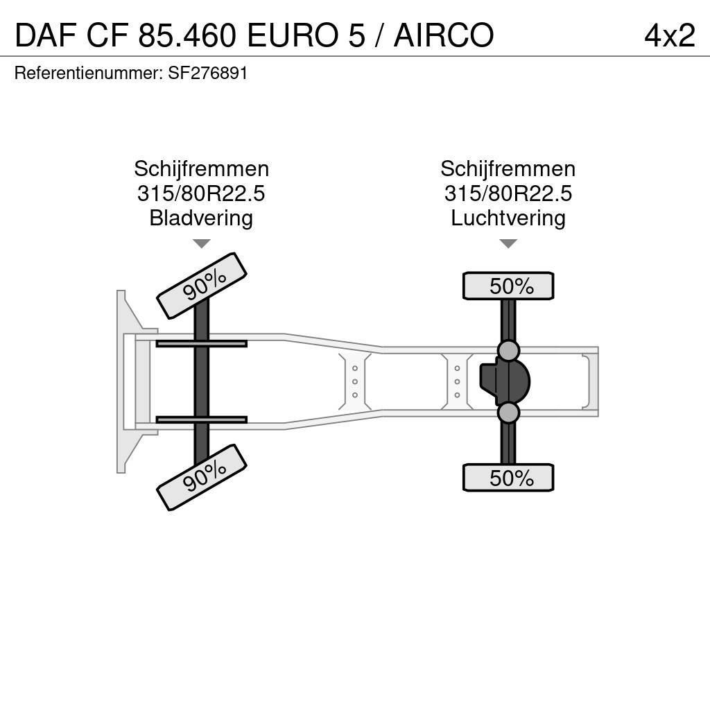 DAF CF 85.460 EURO 5 / AIRCO Tegljači