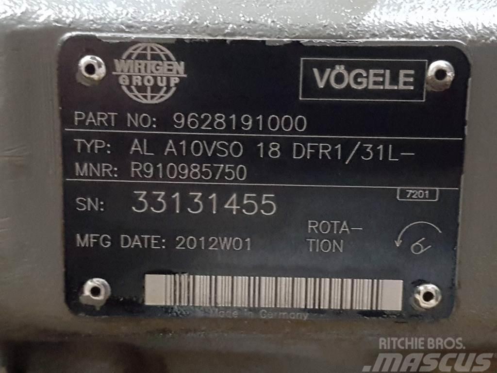 Vögele -Rexroth A10VSO18DFR1/31L-PSC12N-Load sensing pump Hidraulika