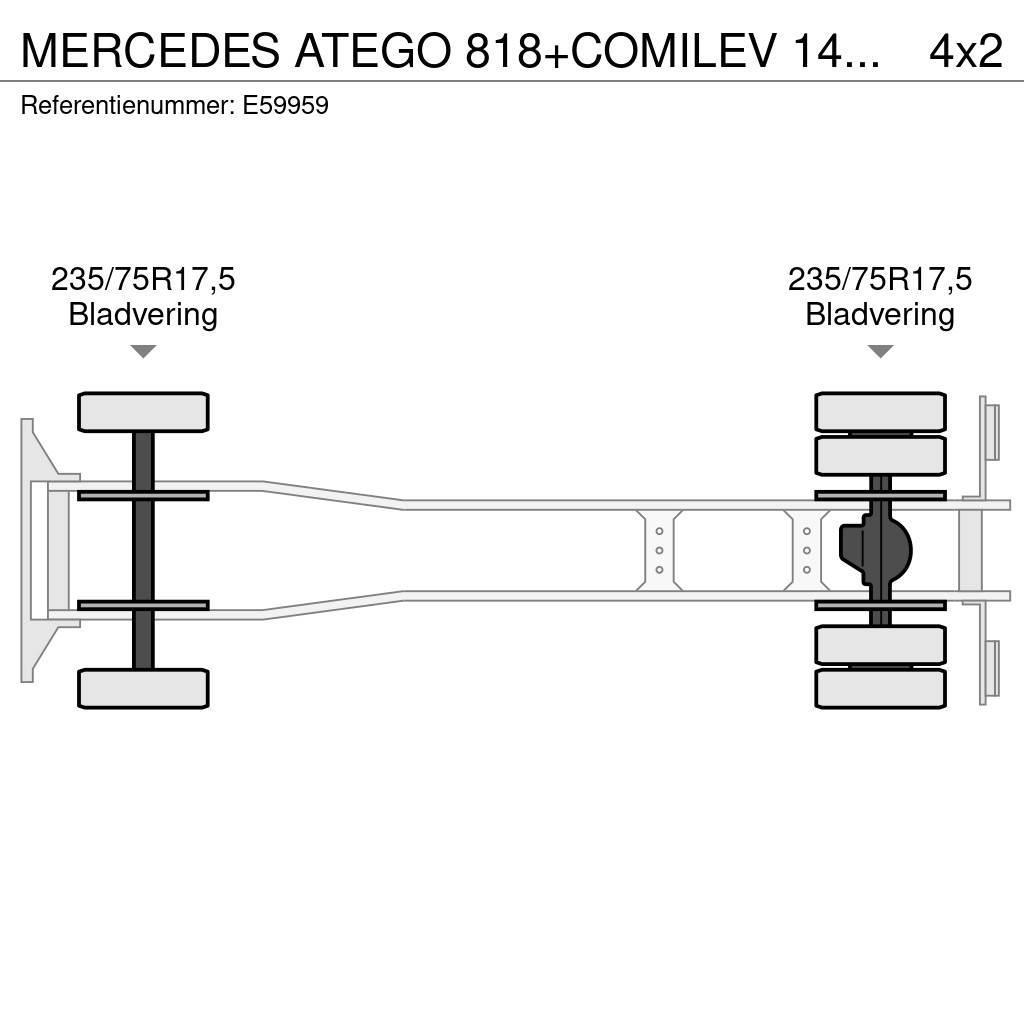 Mercedes-Benz ATEGO 818+COMILEV 140 TPC Auto korpe
