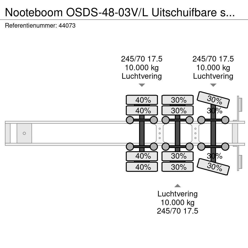 Nooteboom OSDS-48-03V/L Uitschuifbare semi dieplader Poluprikolice labudice