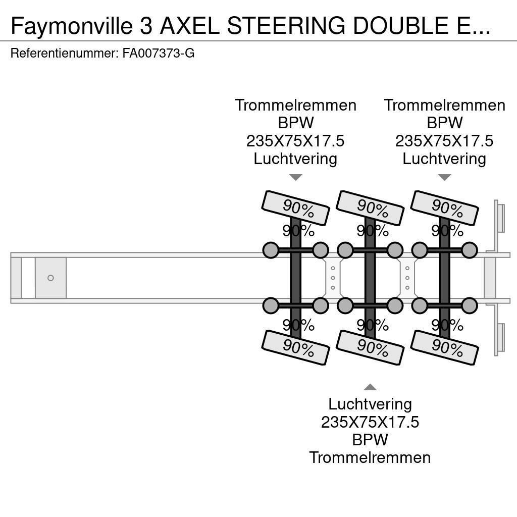 Faymonville 3 AXEL STEERING DOUBLE EXTENDABLE BED 9,4+6,9+6,6 Poluprikolice labudice