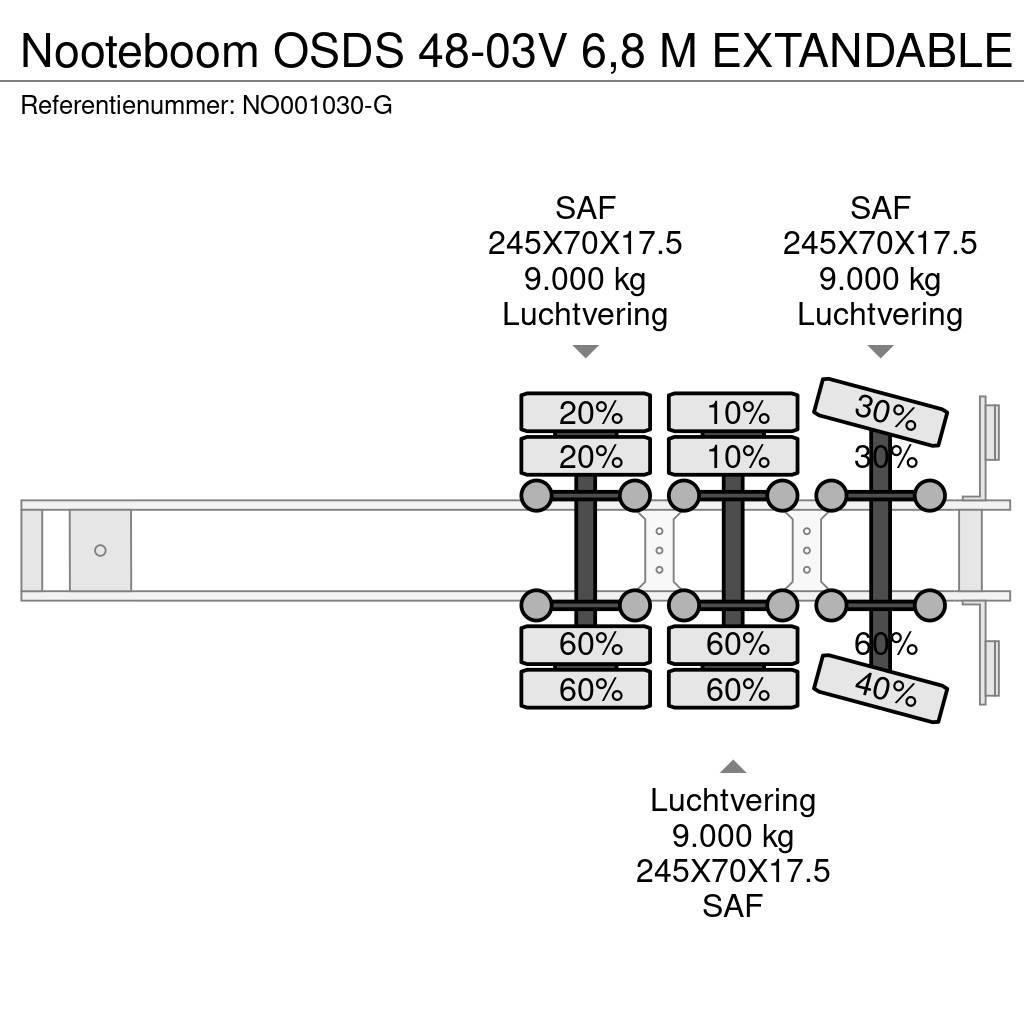 Nooteboom OSDS 48-03V 6,8 M EXTANDABLE Poluprikolice labudice