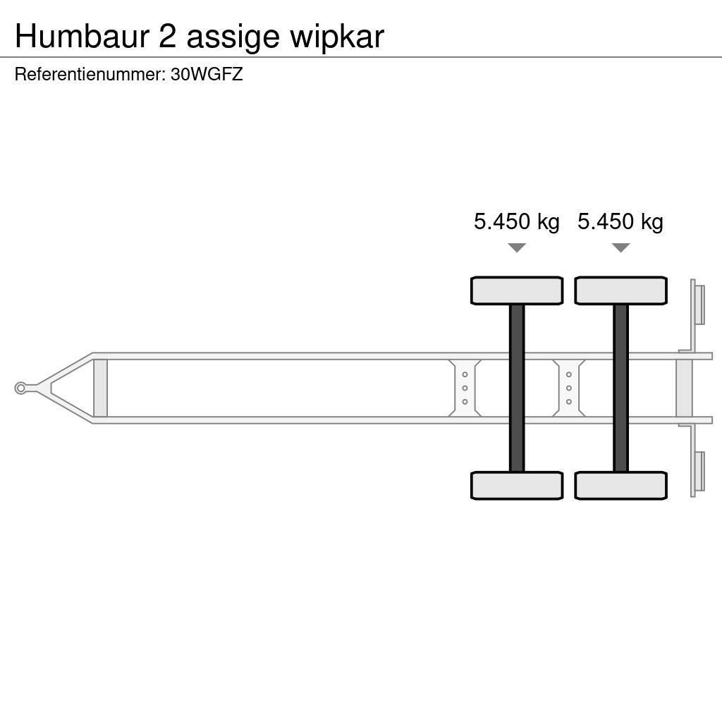 Humbaur 2 assige wipkar Prikolice platforme/otvoreni sanduk