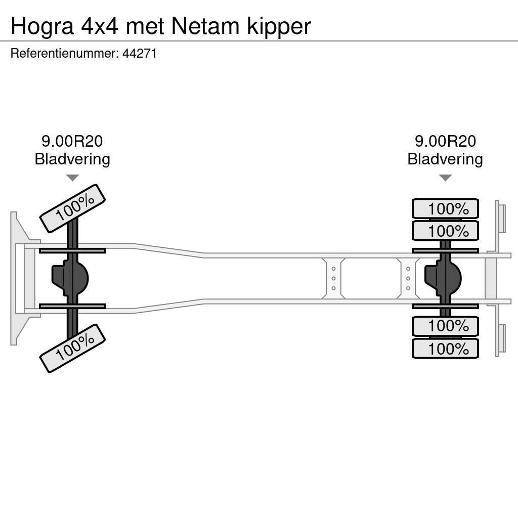  Hogra 4x4 met Netam kipper Kiperi kamioni