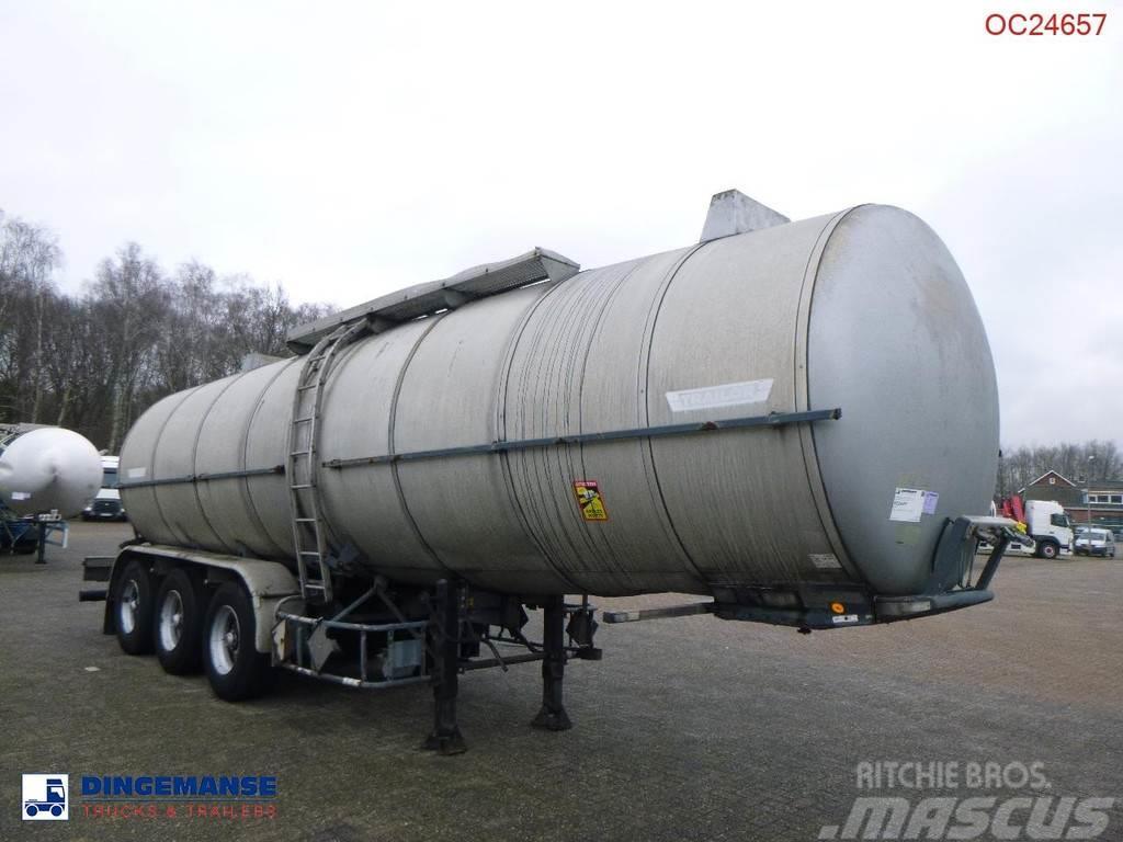 Trailor Heavy oil / bitumen tank steel 31.1 m3 / 1 comp Poluprikolice cisterne