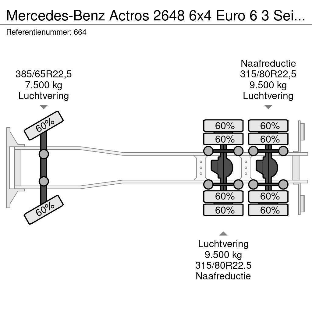 Mercedes-Benz Actros 2648 6x4 Euro 6 3 Seitenkipper! Kiperi kamioni