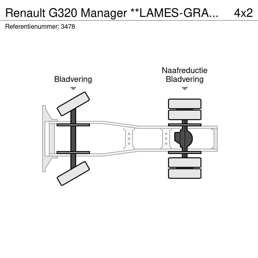Renault G320 Manager **LAMES-GRAND PONT-TRACTEUR FRANCAIS* Tegljači