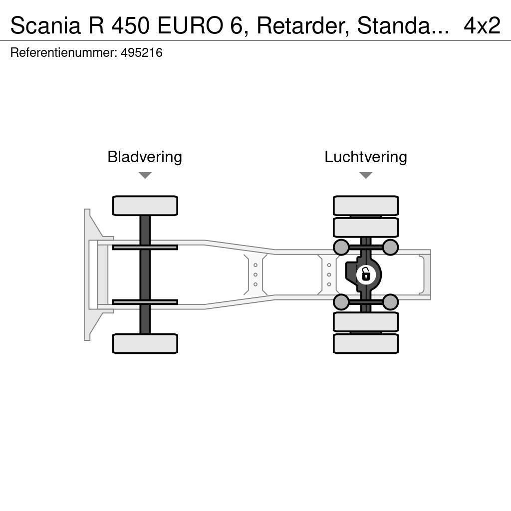 Scania R 450 EURO 6, Retarder, Standairco Tegljači